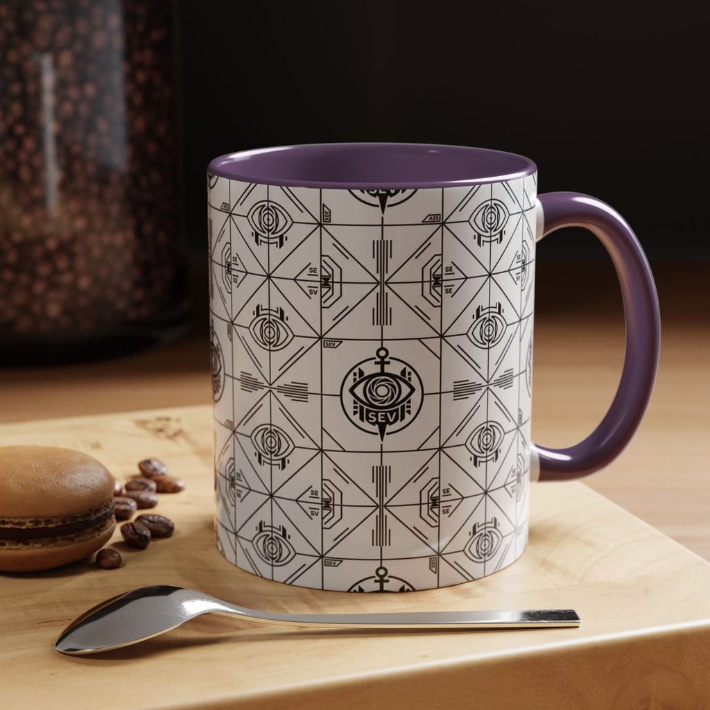 SEV ACCENT COFFEE MUG — PRECISION MONO BLACK — alternate view 65 of 68
