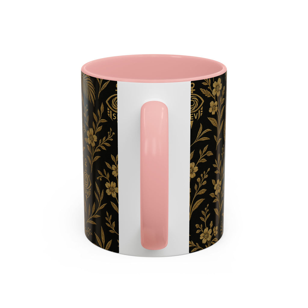 SEV ACCENT COFFEE MUG — TRUE NOIR RICH GOLD BOTANICAL — alternate view 25 of 68