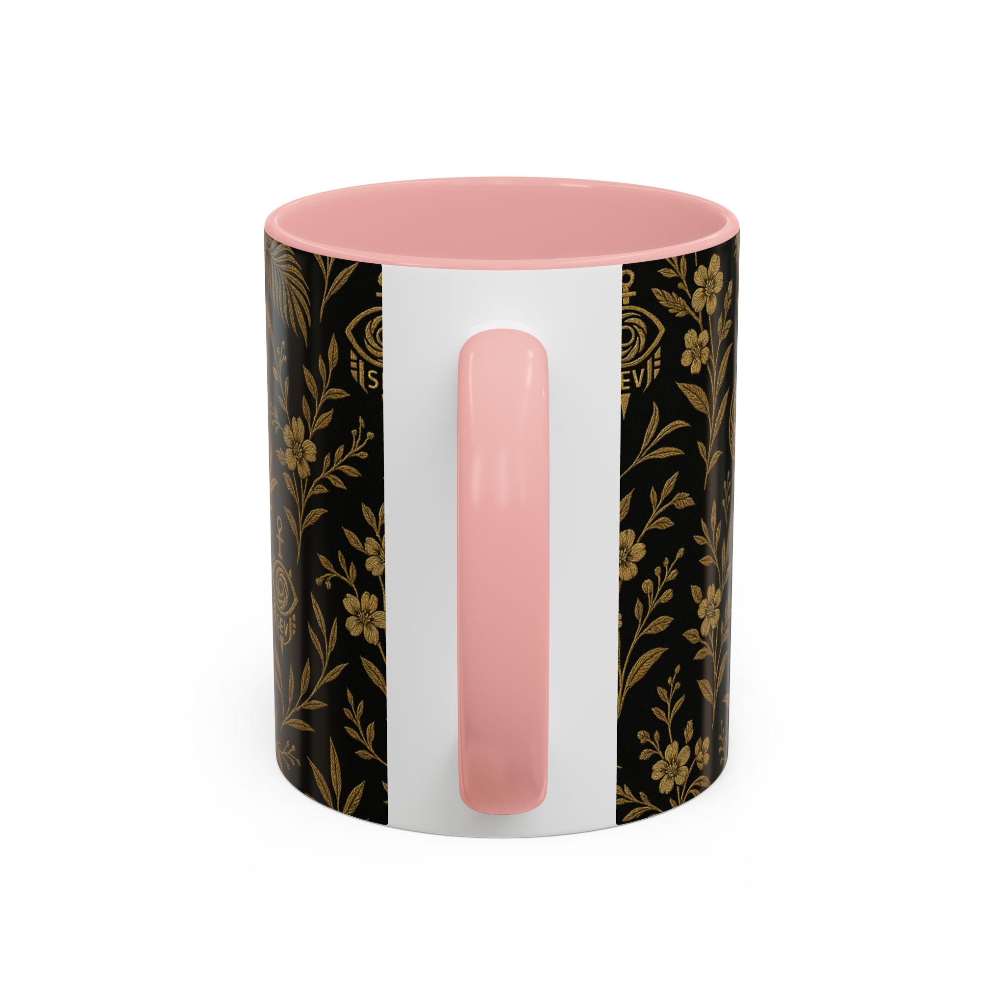 SEV ACCENT COFFEE MUG — TRUE NOIR RICH GOLD BOTANICAL — alternate view 25 of 68