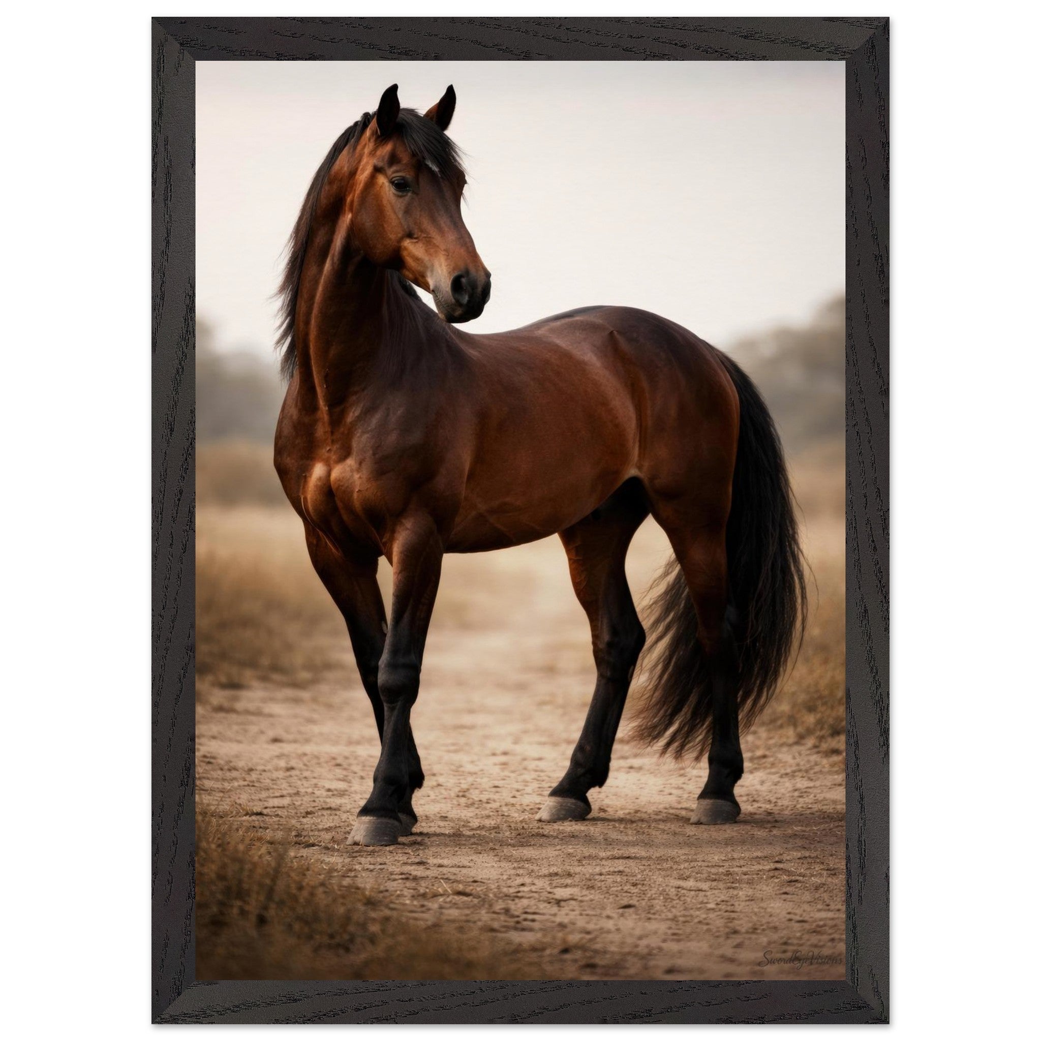 The Horse — Framed Fine Art Print — Premium Wooden Frame — alternate view 2 of 9