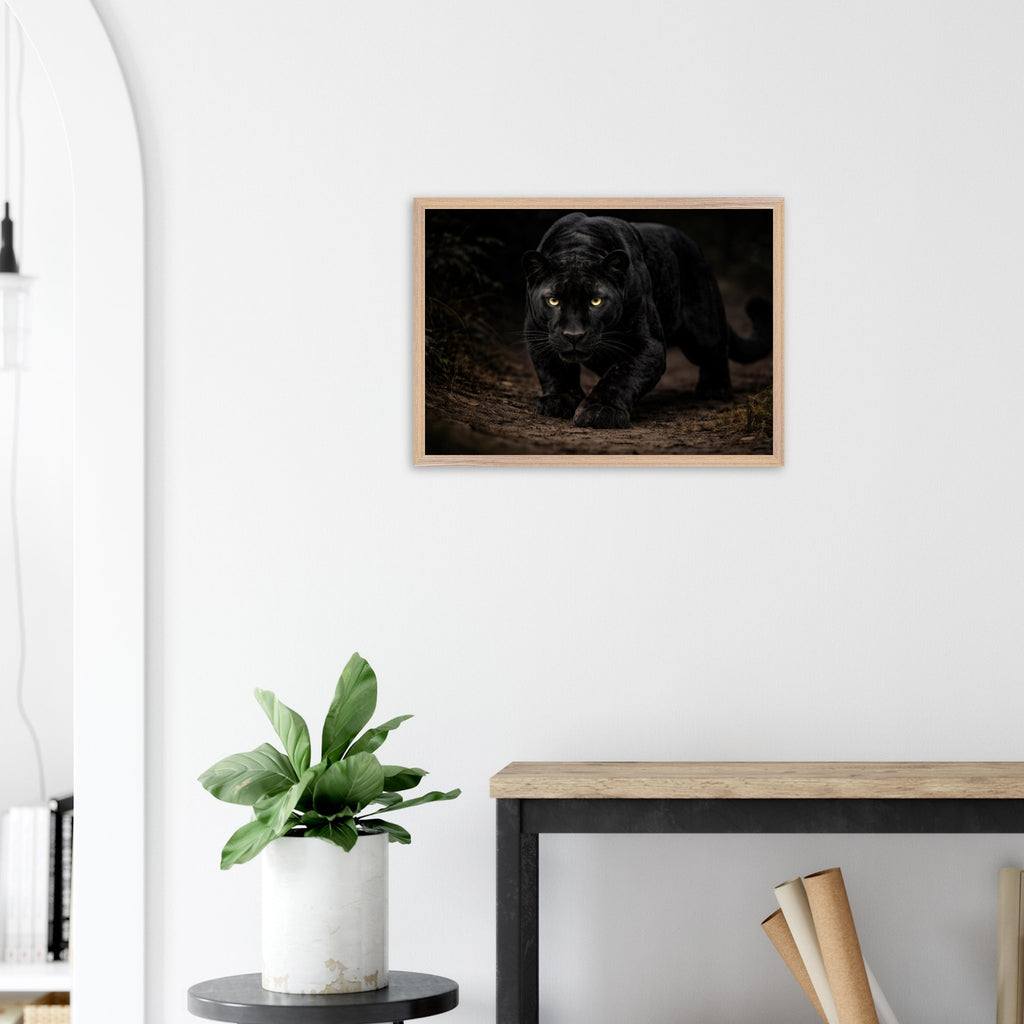 The Panther — Framed Fine Art Print — Premium Wooden Frame — alternate view 8 of 9