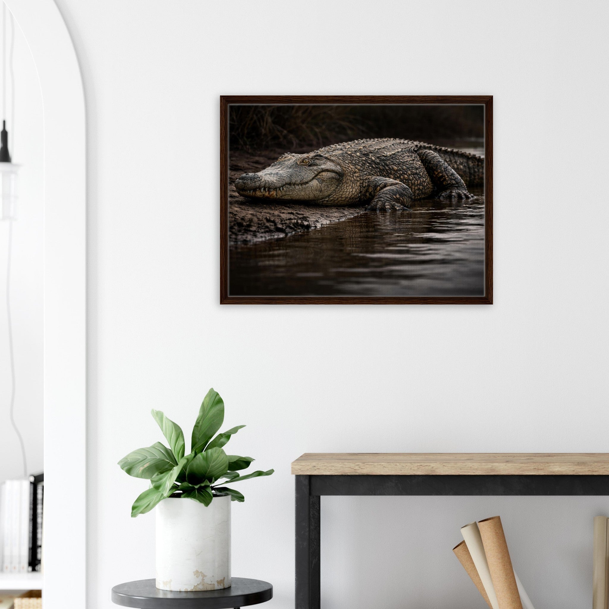 The Crocodile – Framed Canvas Edition — alternate view 4 of 6