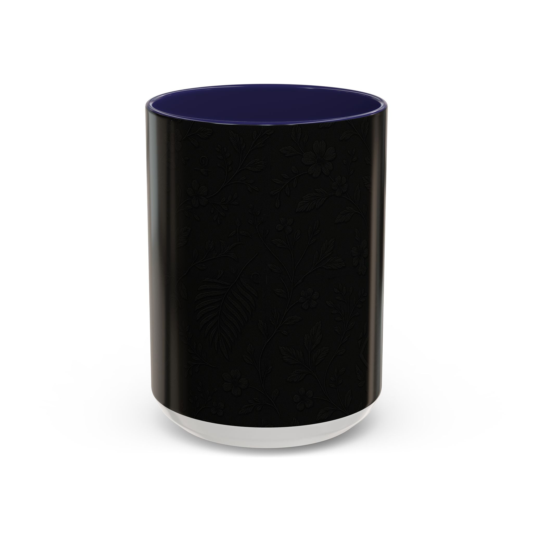 SEV ACCENT COFFEE MUG — NOIR GRAPHITE SUBTLE BOTANICAL — alternate view 7 of 68