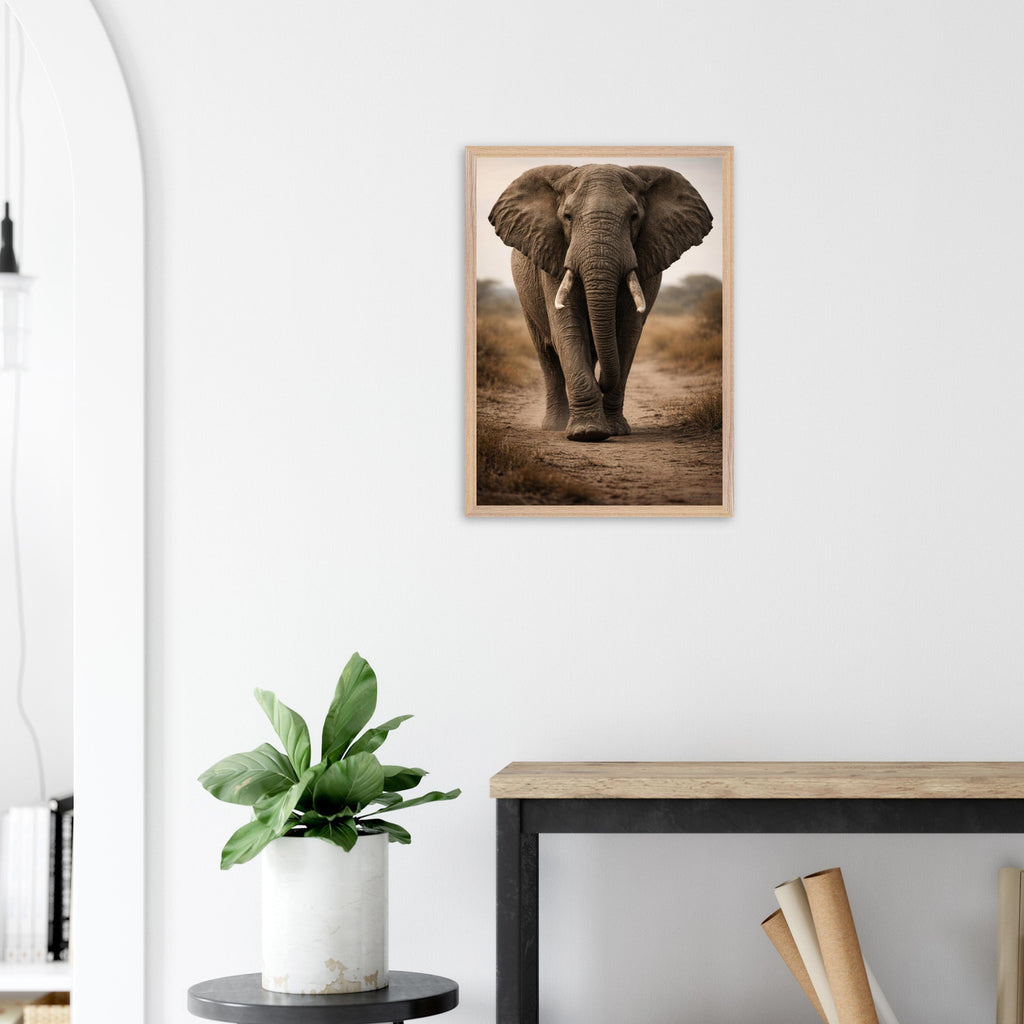 The Elephant — Framed Fine Art Print — Premium Wooden Frame — alternate view 9 of 9