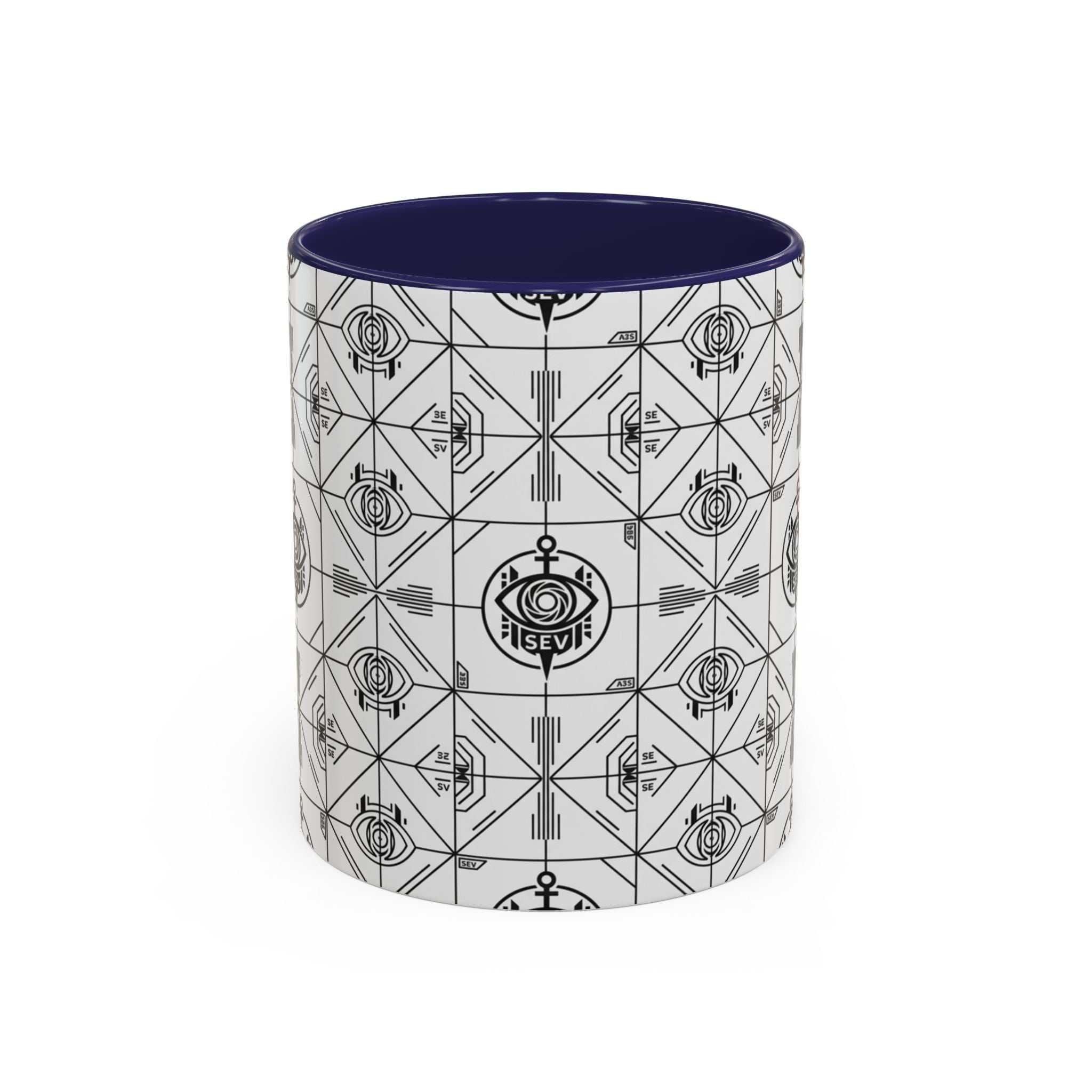 SEV ACCENT COFFEE MUG — PRECISION MONO BLACK — alternate view 3 of 68