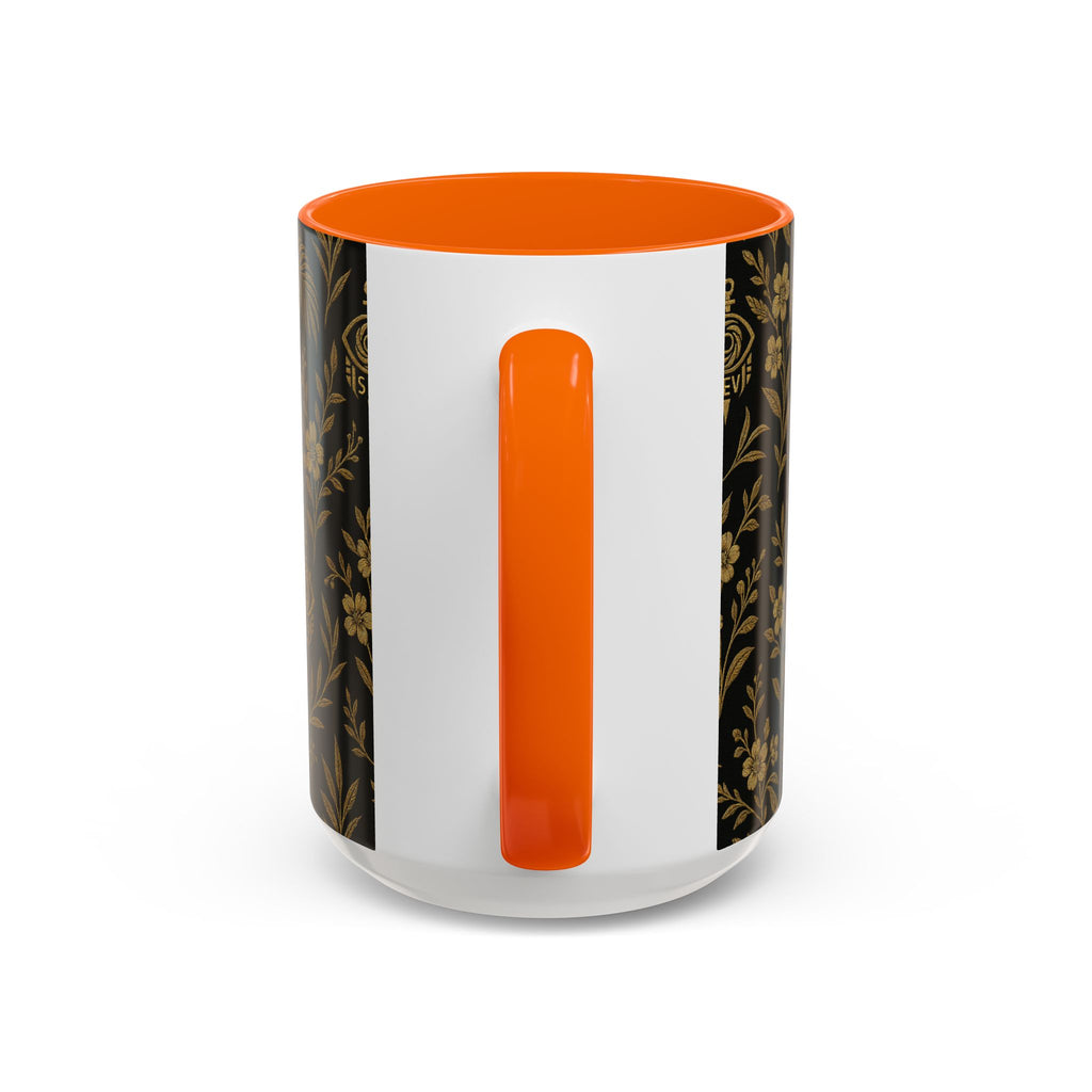 SEV ACCENT COFFEE MUG — TRUE NOIR RICH GOLD BOTANICAL — alternate view 55 of 68