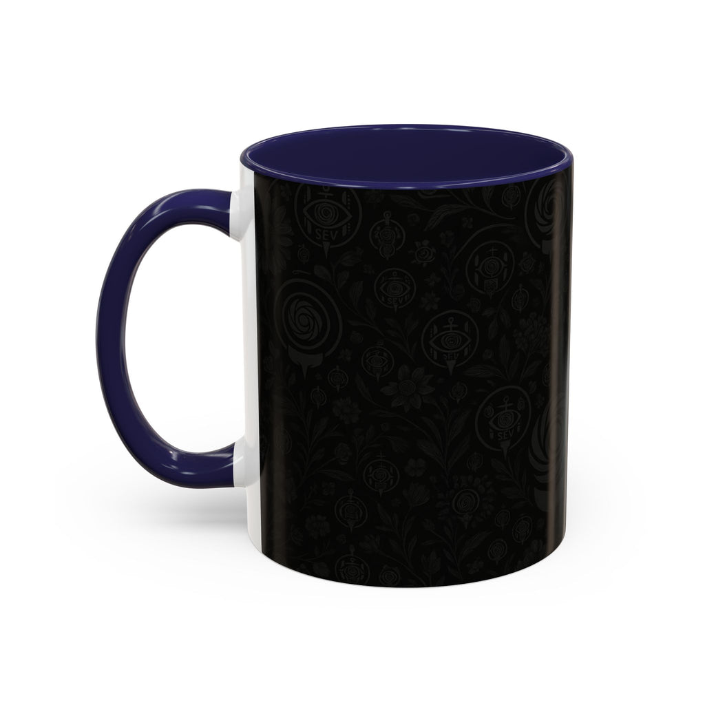 SEV ACCENT COFFEE MUG — COOL NOIR GRAPHITE FLORAL — alternate view 21 of 68