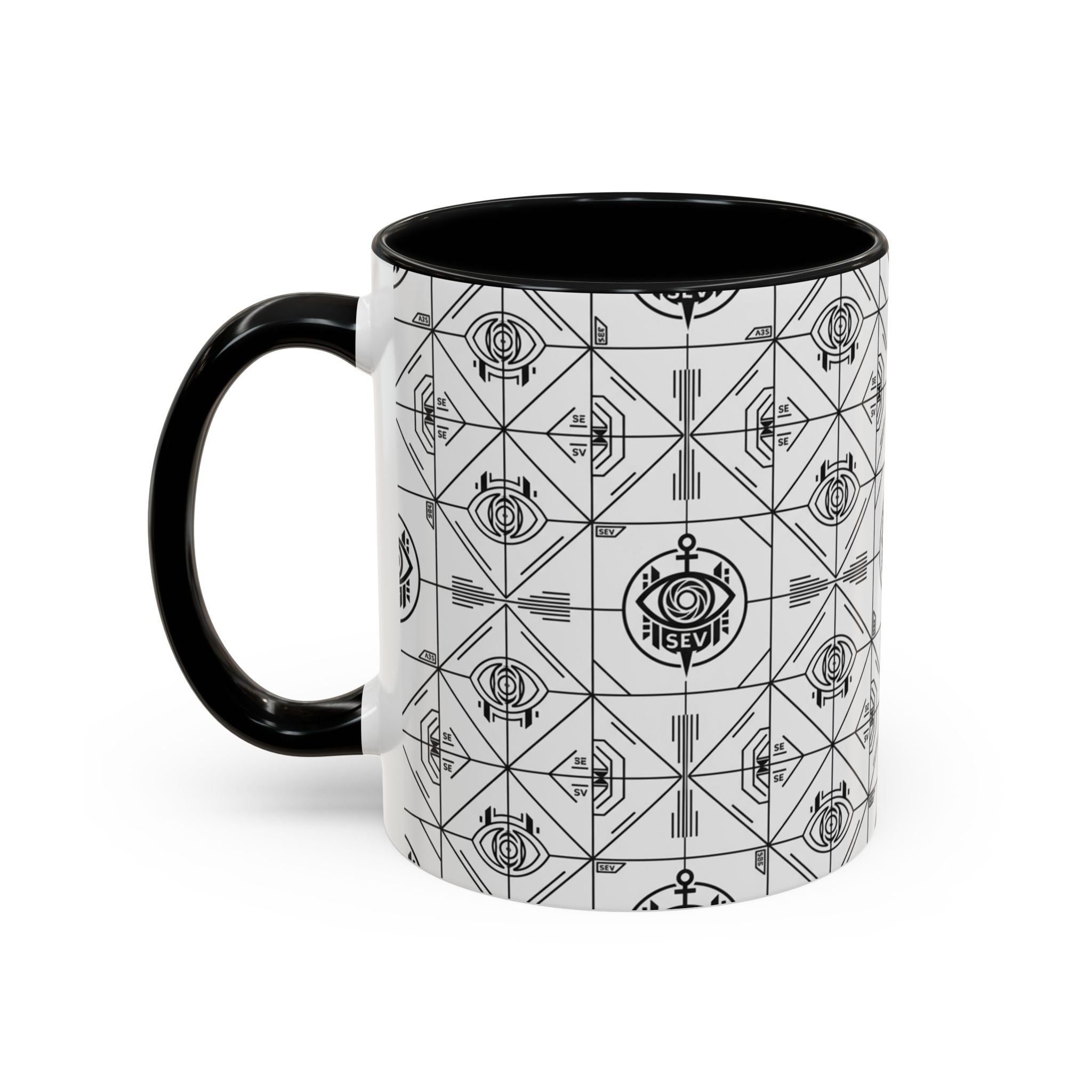 SEV ACCENT COFFEE MUG — PRECISION MONO BLACK — alternate view 20 of 68