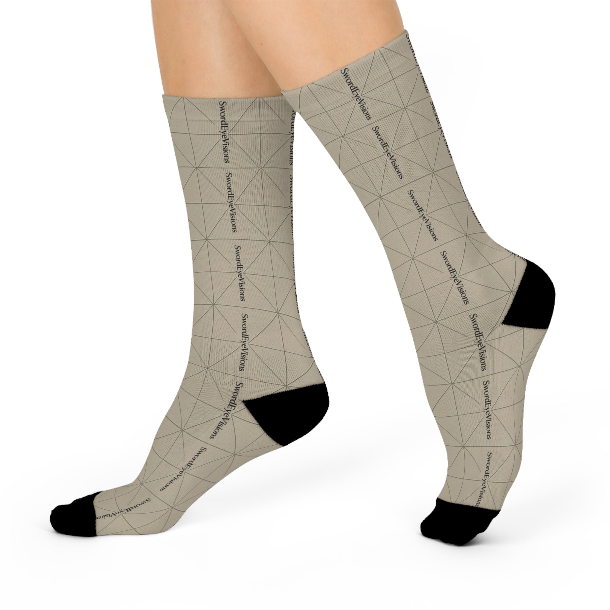 Refined Pebble Stone Socks — SEV Tessellated Linear V2 — alternate view 2 of 4