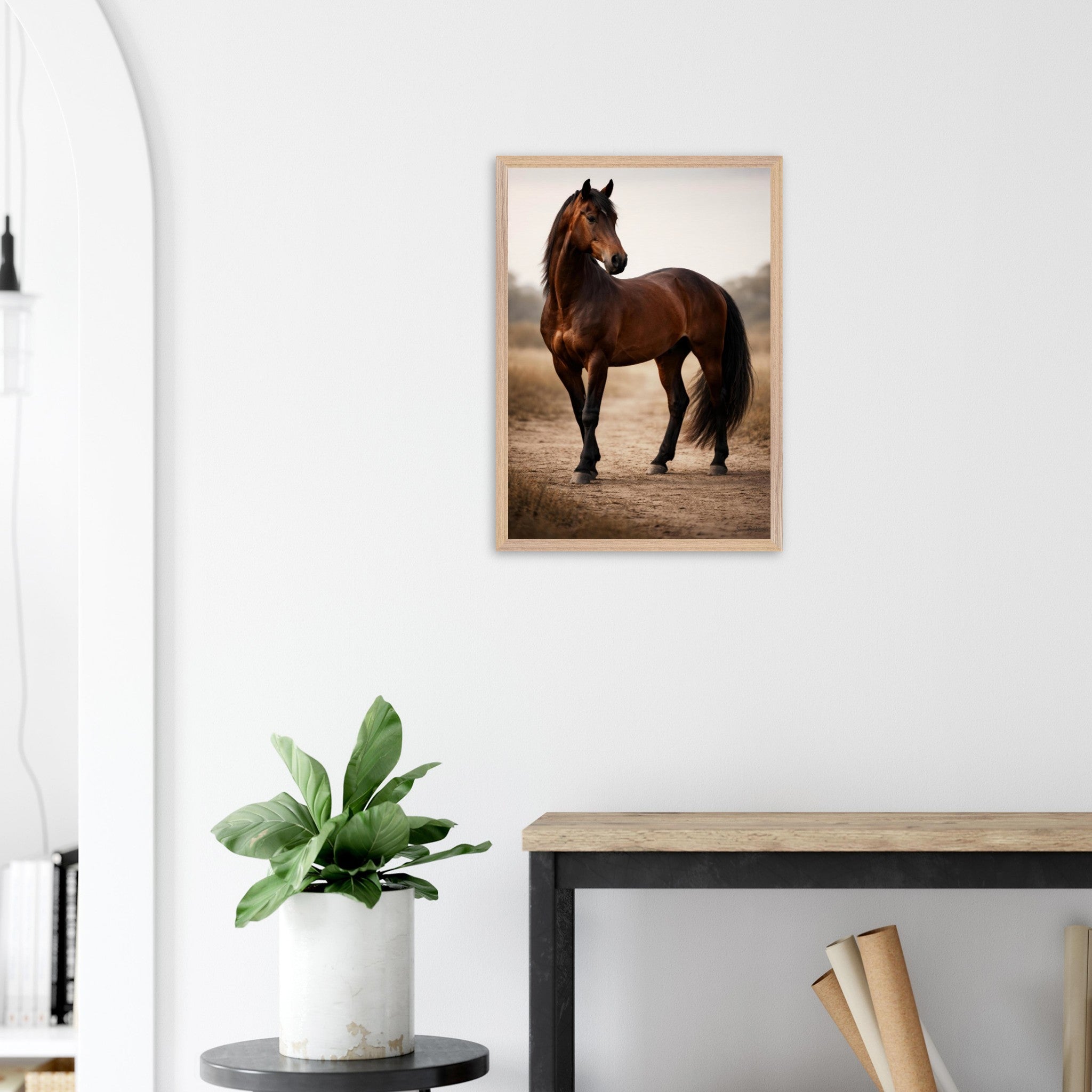 The Horse — Framed Fine Art Print — Premium Wooden Frame — alternate view 9 of 9