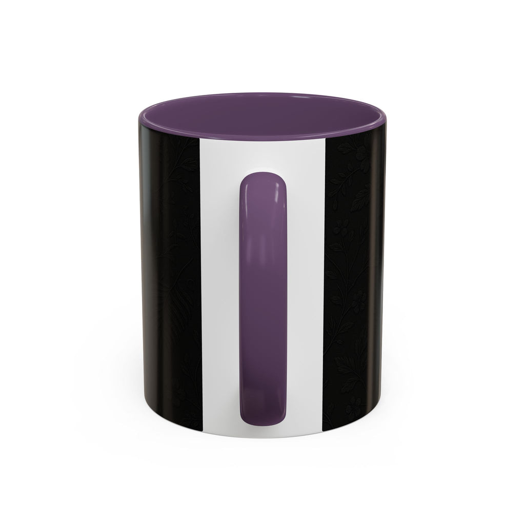 SEV ACCENT COFFEE MUG — NOIR GRAPHITE SUBTLE BOTANICAL — alternate view 64 of 68