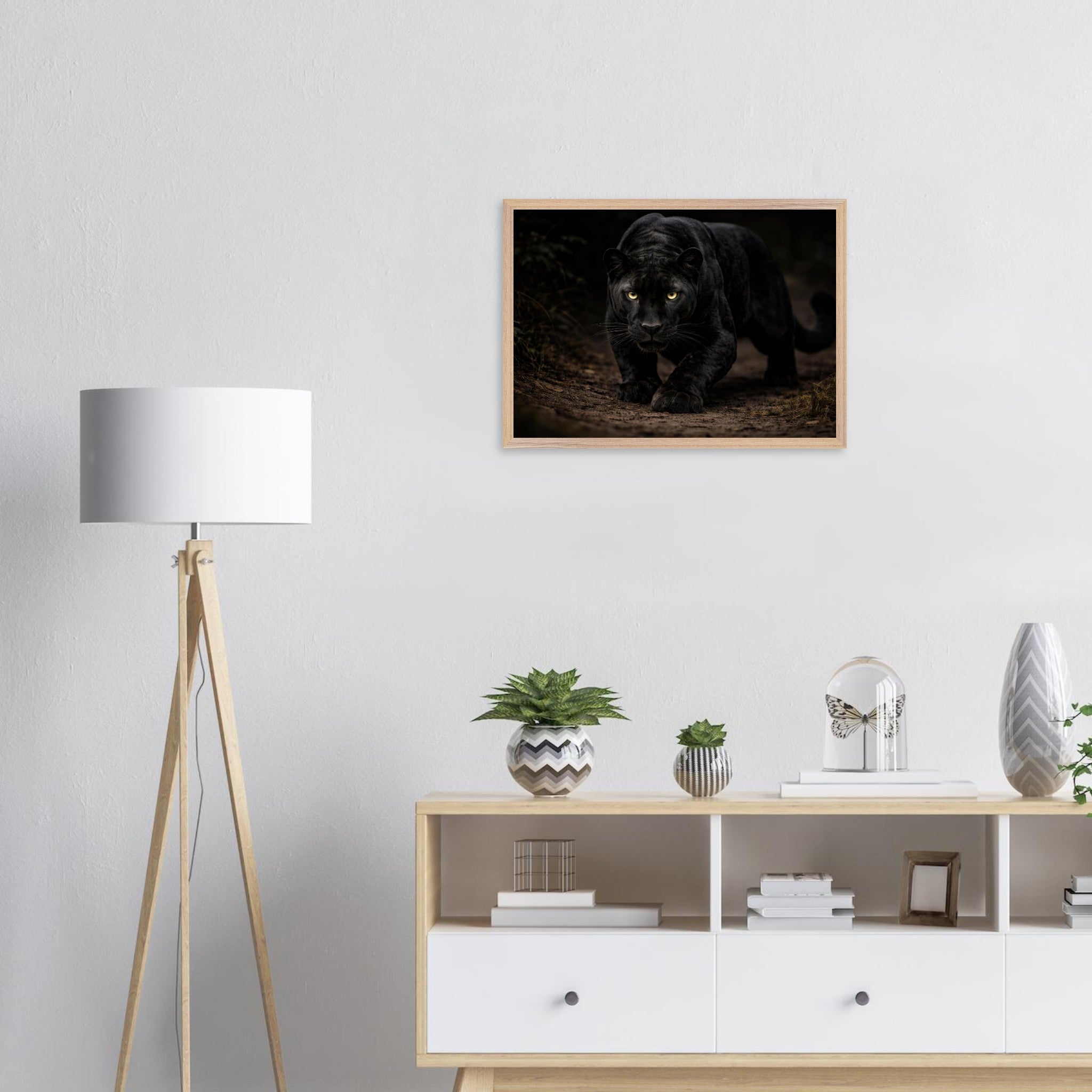 The Panther — Framed Fine Art Print — Premium Wooden Frame — alternate view 6 of 9