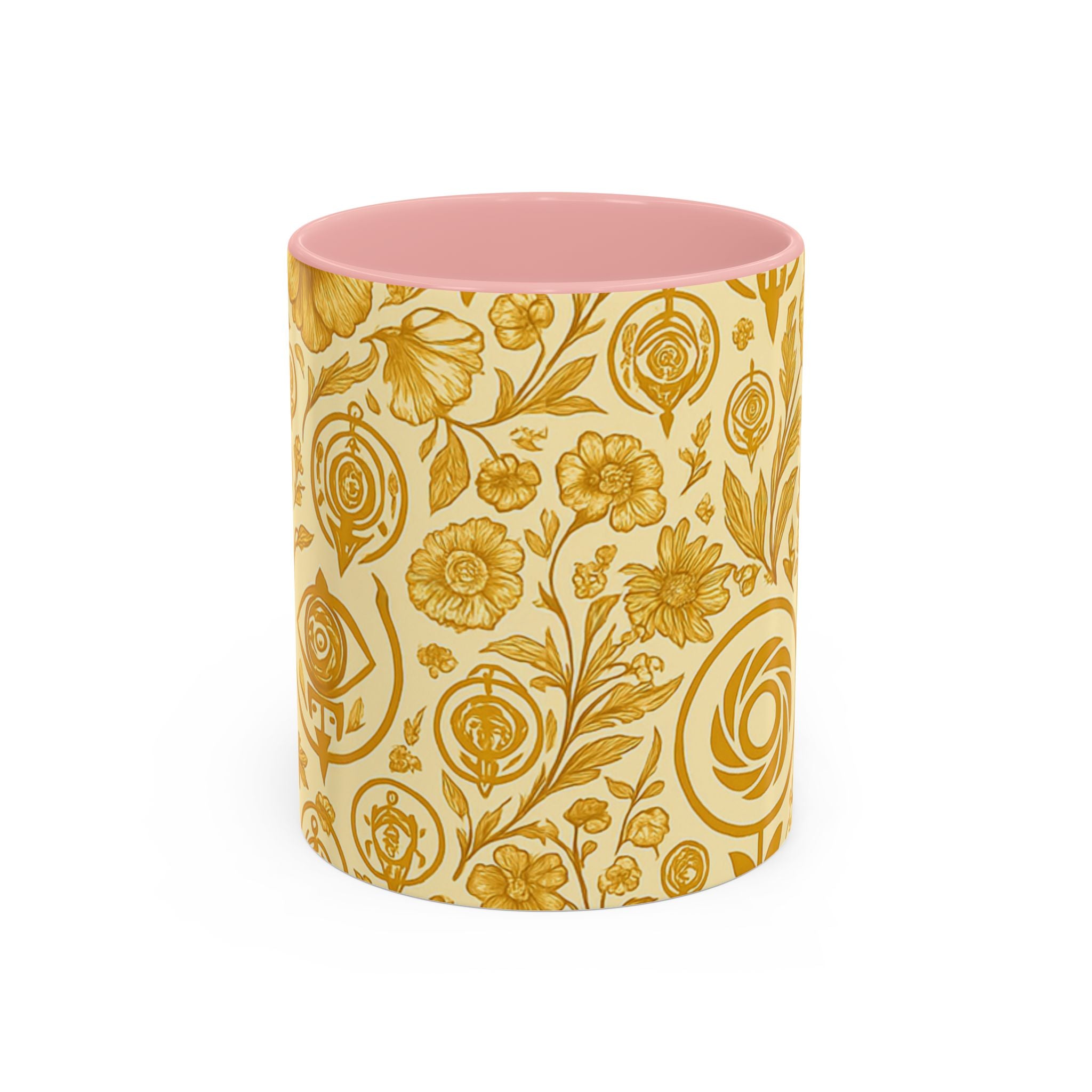SEV ACCENT COFFEE MUG — GOLDCREAM FLORAL — alternate view 4 of 68