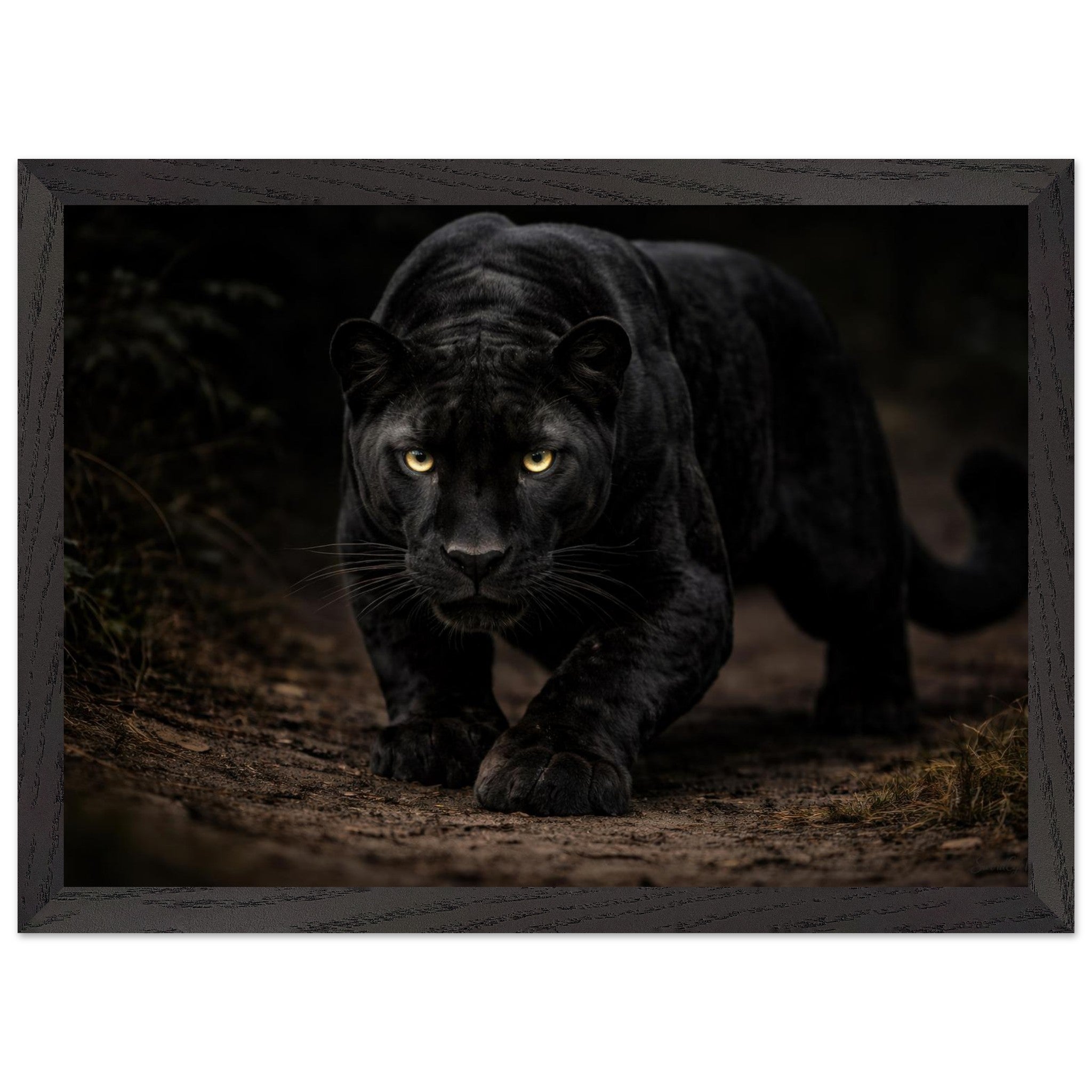 The Panther — Framed Fine Art Print — Premium Wooden Frame — alternate view 4 of 9