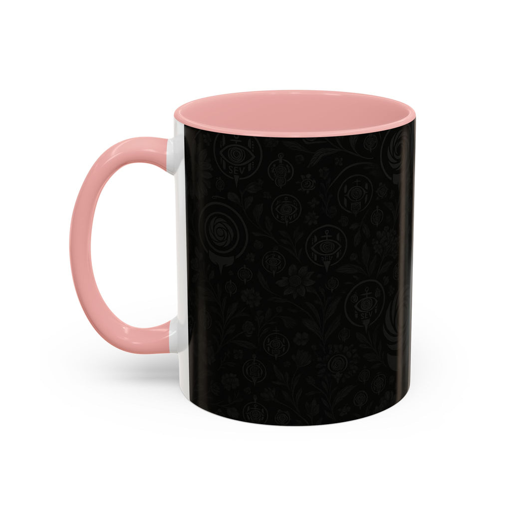 SEV ACCENT COFFEE MUG — COOL NOIR GRAPHITE FLORAL — alternate view 24 of 68
