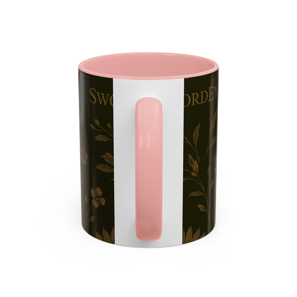 SEV ACCENT COFFEE MUG — DEEP OLIVE GOLD BOTANICAL — alternate view 25 of 68