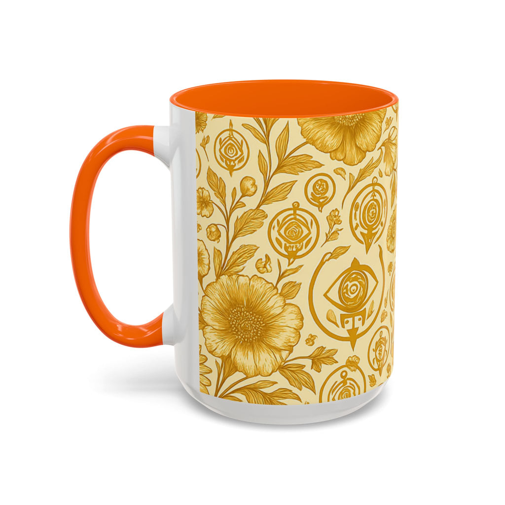 SEV ACCENT COFFEE MUG — GOLDCREAM FLORAL — alternate view 54 of 68
