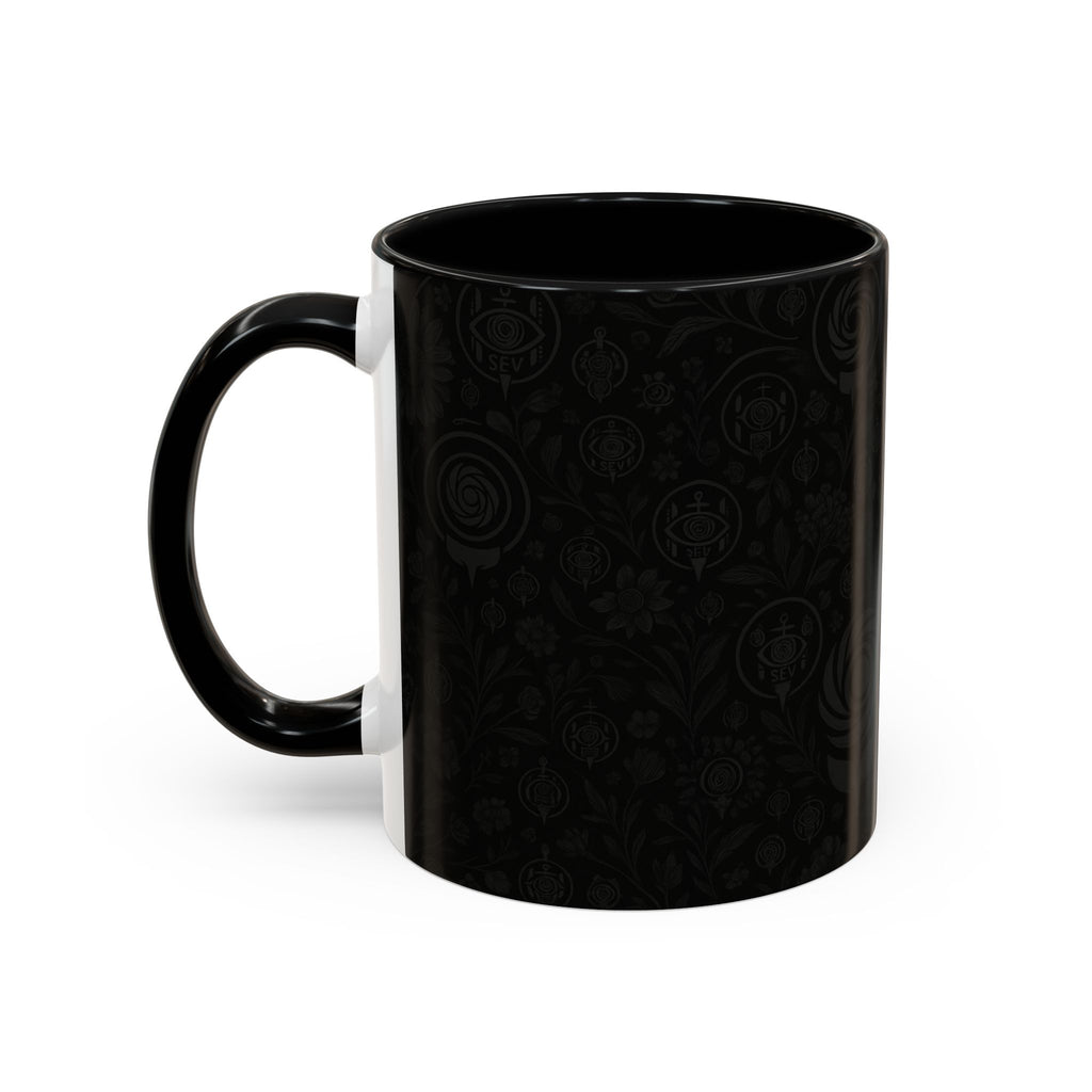 SEV ACCENT COFFEE MUG — COOL NOIR GRAPHITE FLORAL — alternate view 20 of 68