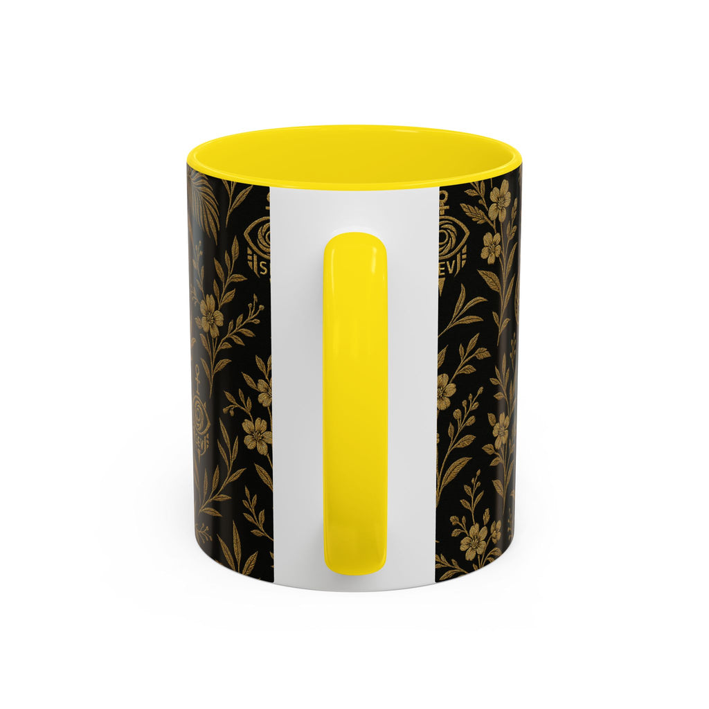 SEV ACCENT COFFEE MUG — TRUE NOIR RICH GOLD BOTANICAL — alternate view 52 of 68