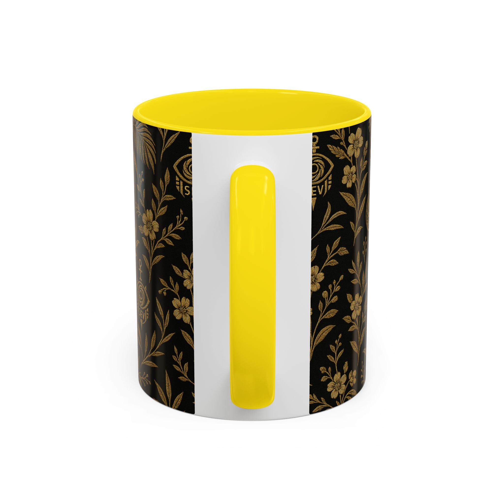 SEV ACCENT COFFEE MUG — TRUE NOIR RICH GOLD BOTANICAL — alternate view 52 of 68