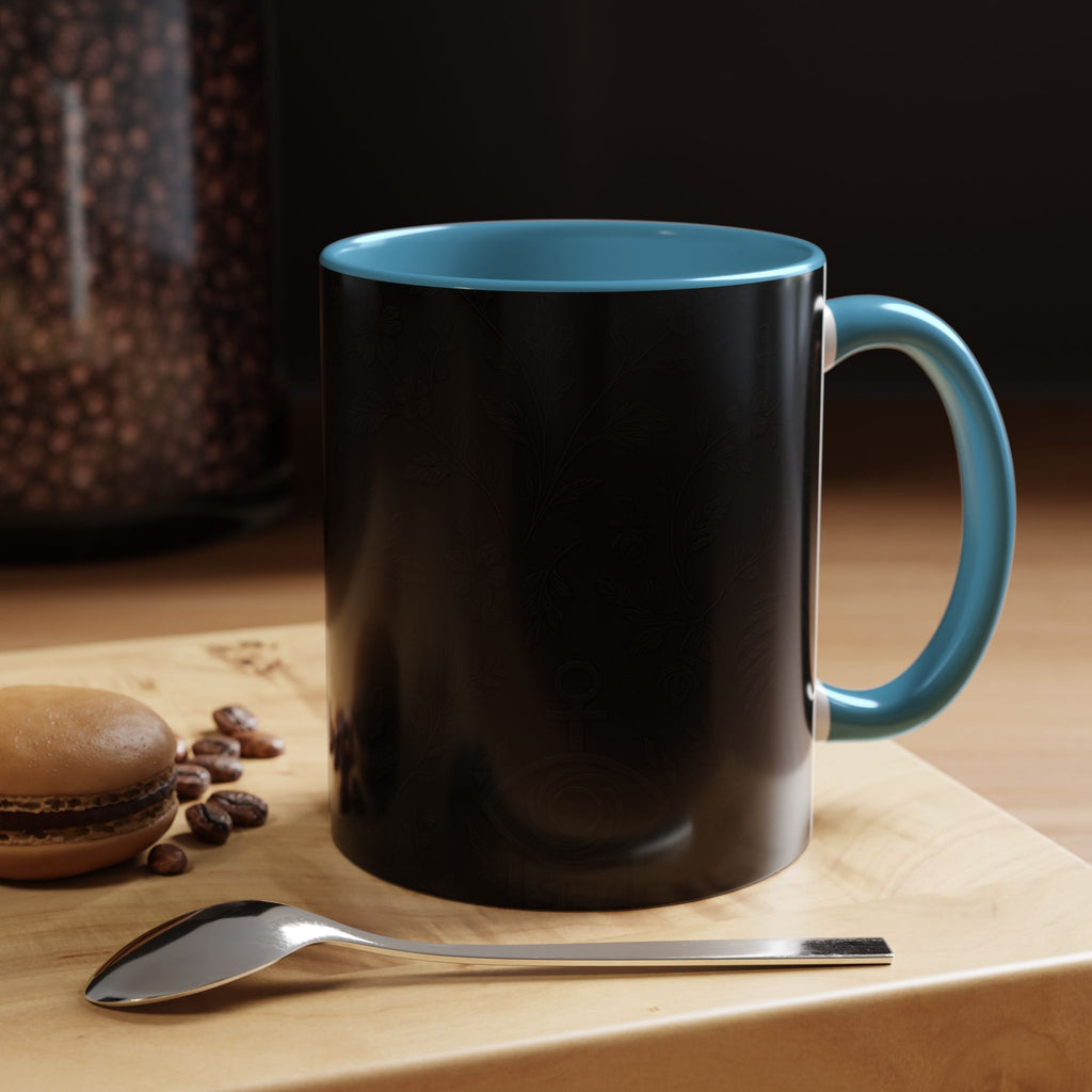 SEV ACCENT COFFEE MUG — NOIR GRAPHITE SUBTLE BOTANICAL — alternate view 44 of 68