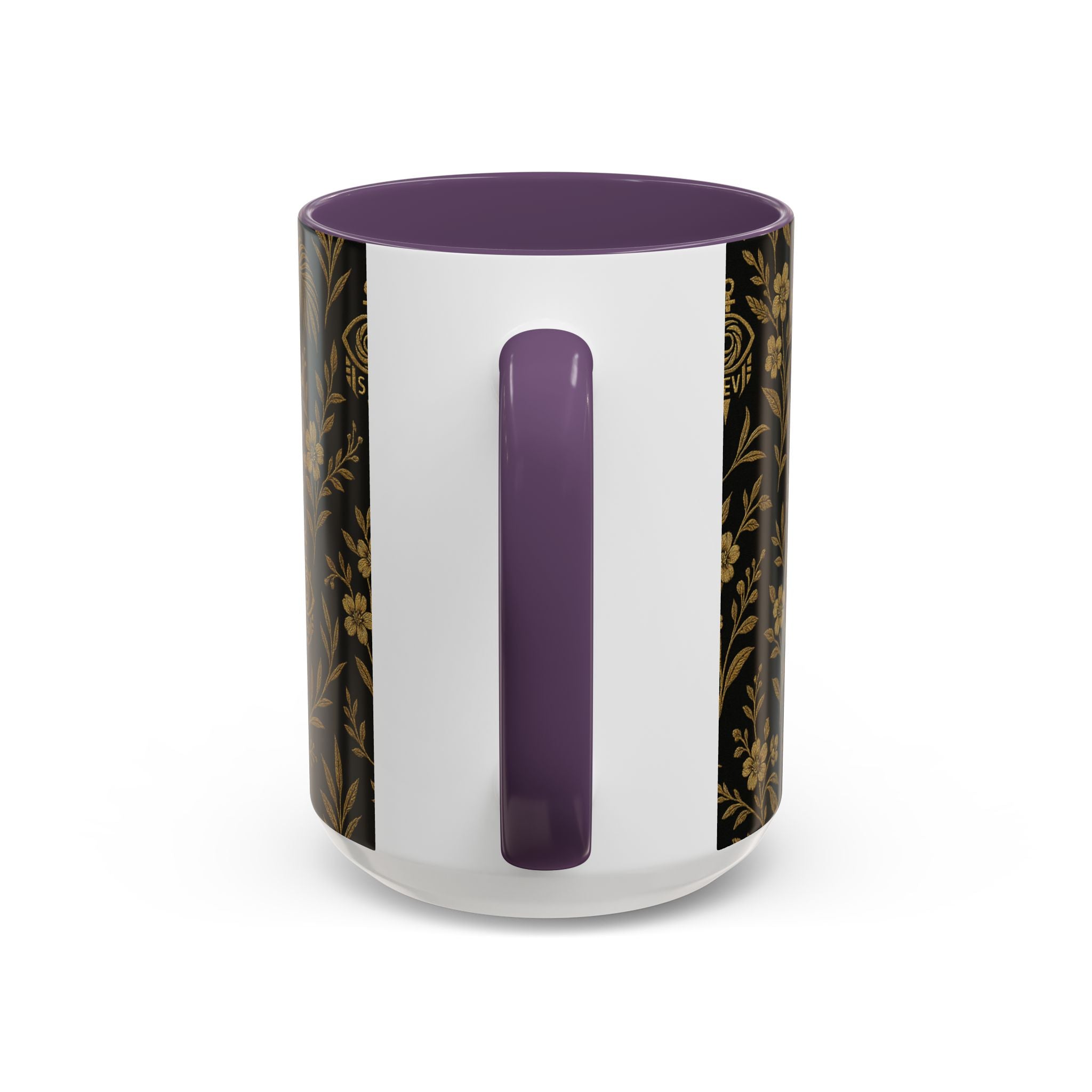 SEV ACCENT COFFEE MUG — TRUE NOIR RICH GOLD BOTANICAL — alternate view 67 of 68