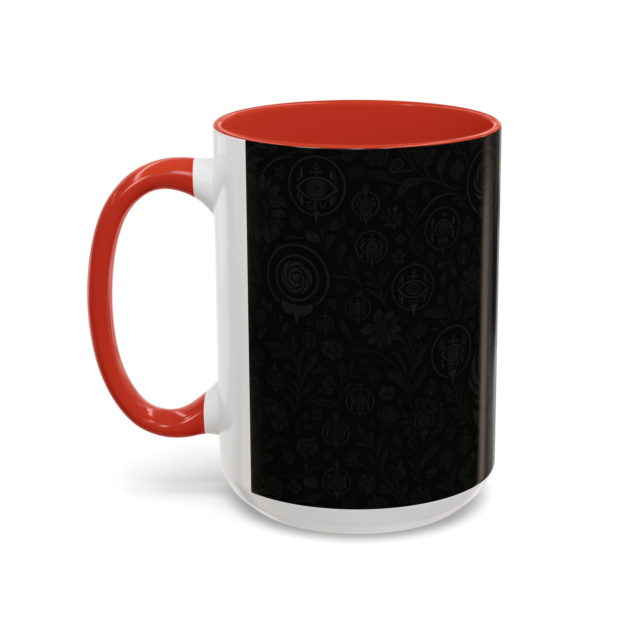 SEV ACCENT COFFEE MUG — COOL NOIR GRAPHITE FLORAL — alternate view 39 of 68