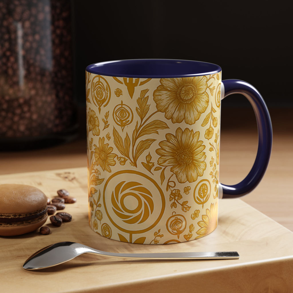 SEV ACCENT COFFEE MUG — GOLDCREAM FLORAL — alternate view 23 of 68