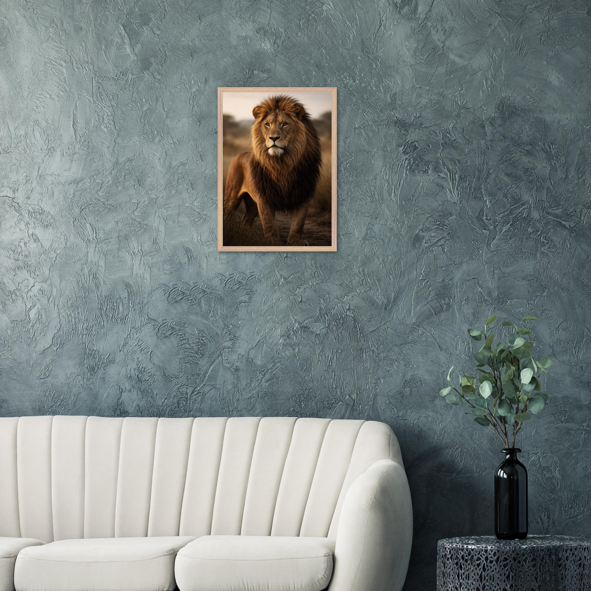 The Lion — Framed Fine Art Print — Premium Wooden Frame — alternate view 8 of 9