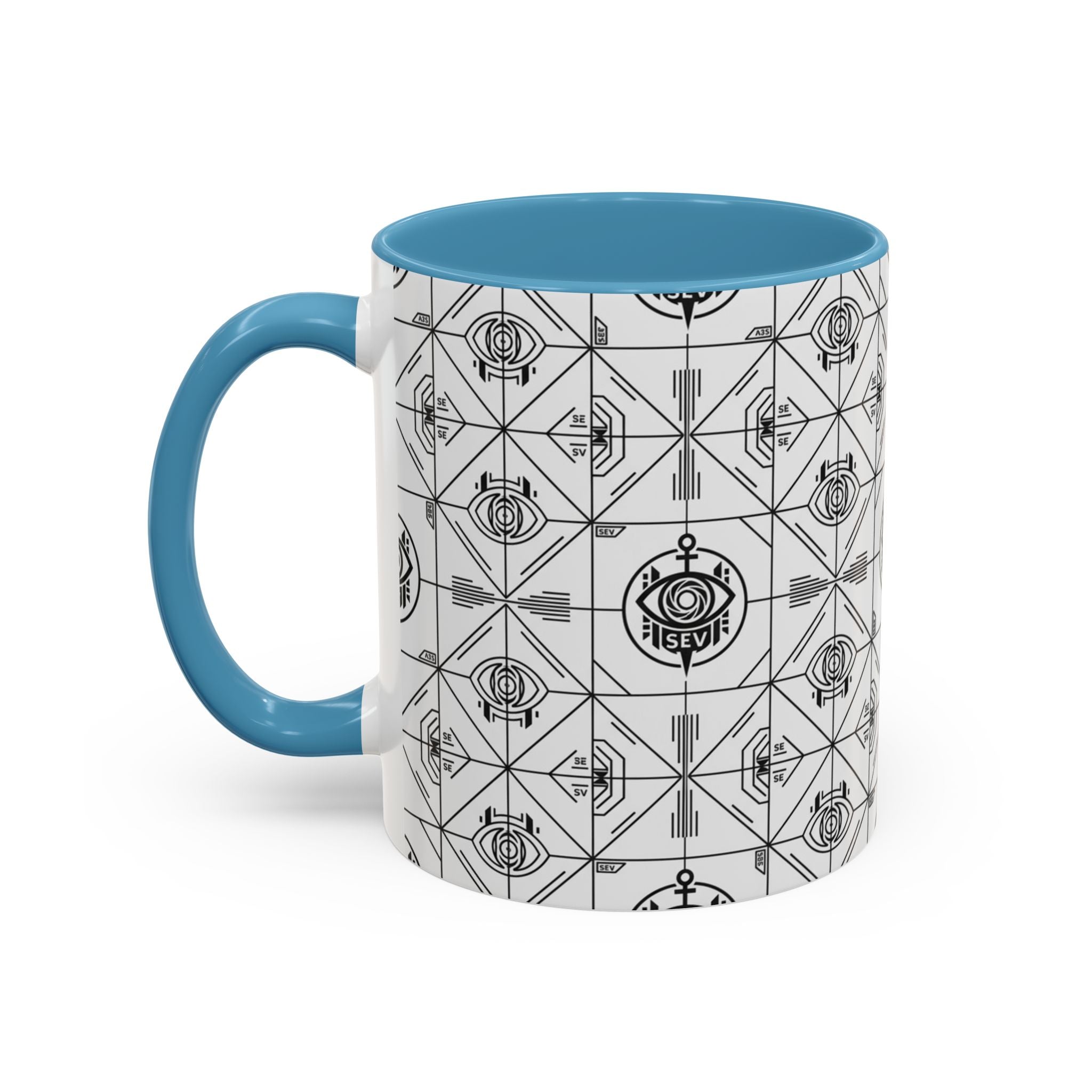 SEV ACCENT COFFEE MUG — PRECISION MONO BLACK — alternate view 42 of 68