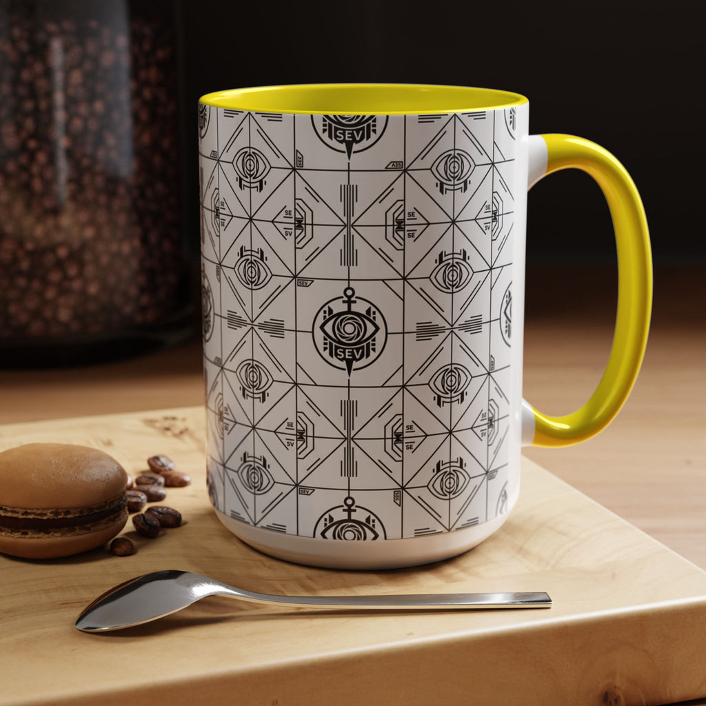 SEV ACCENT COFFEE MUG — PRECISION MONO BLACK — alternate view 59 of 68