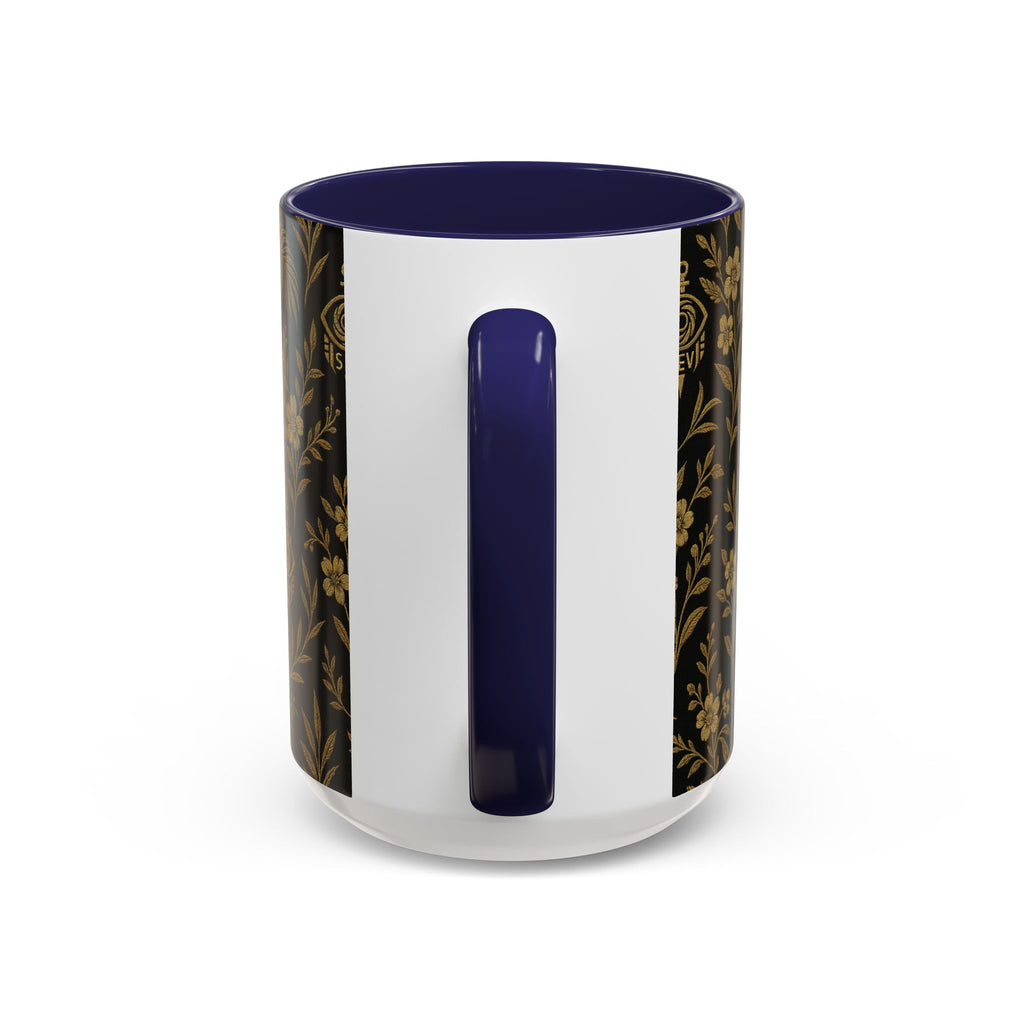 SEV ACCENT COFFEE MUG — TRUE NOIR RICH GOLD BOTANICAL — alternate view 34 of 68