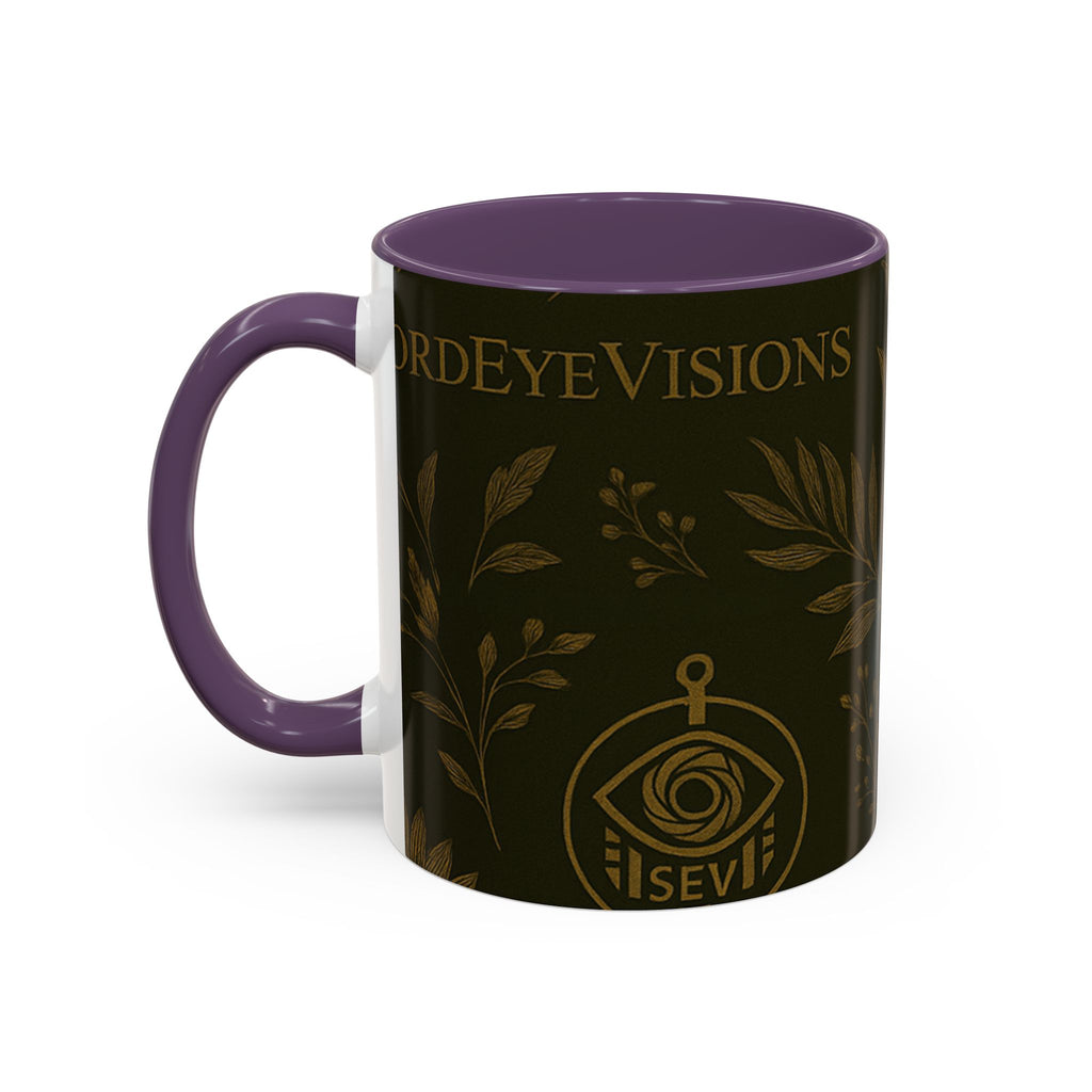 SEV ACCENT COFFEE MUG — DEEP OLIVE GOLD BOTANICAL — alternate view 63 of 68