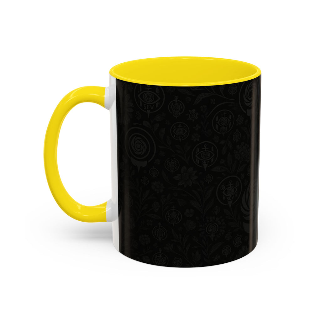 SEV ACCENT COFFEE MUG — COOL NOIR GRAPHITE FLORAL — alternate view 51 of 68