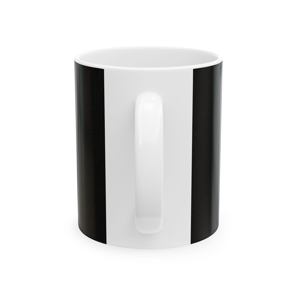 SEV CERAMIC MUG — NOIR GRAPHITE SUBTLE BOTANICAL — alternate view 4 of 7