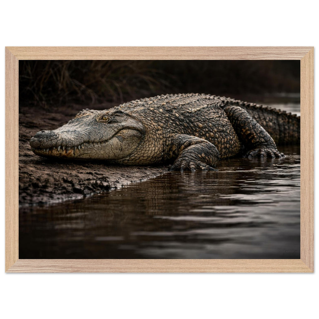 The Crocodile — Framed Fine Art Print — Premium Wooden Frame — alternate view 2 of 9