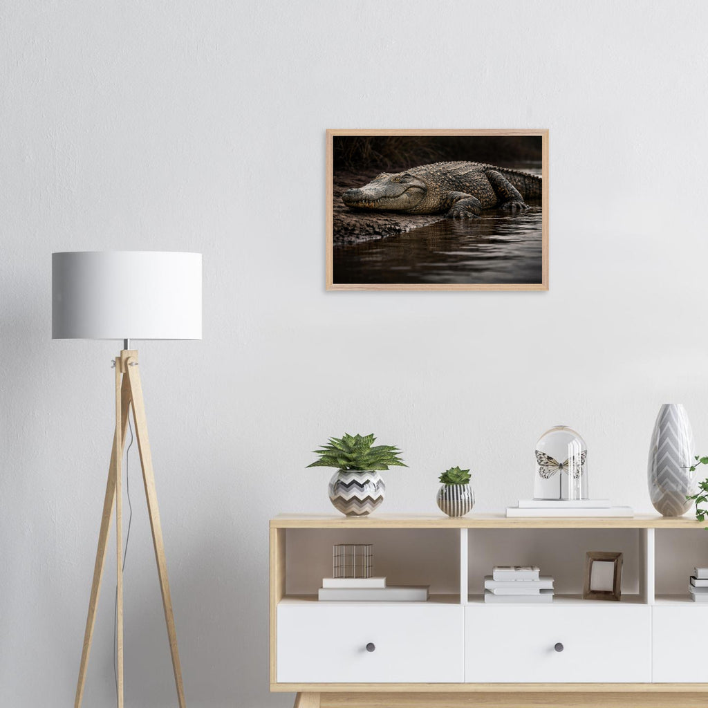 The Crocodile — Framed Fine Art Print — Premium Wooden Frame — alternate view 7 of 9