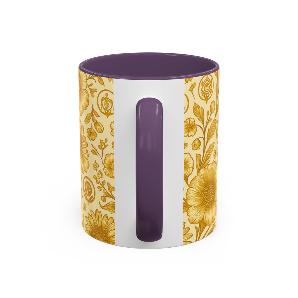 SEV ACCENT COFFEE MUG — GOLDCREAM FLORAL — alternate view 64 of 68