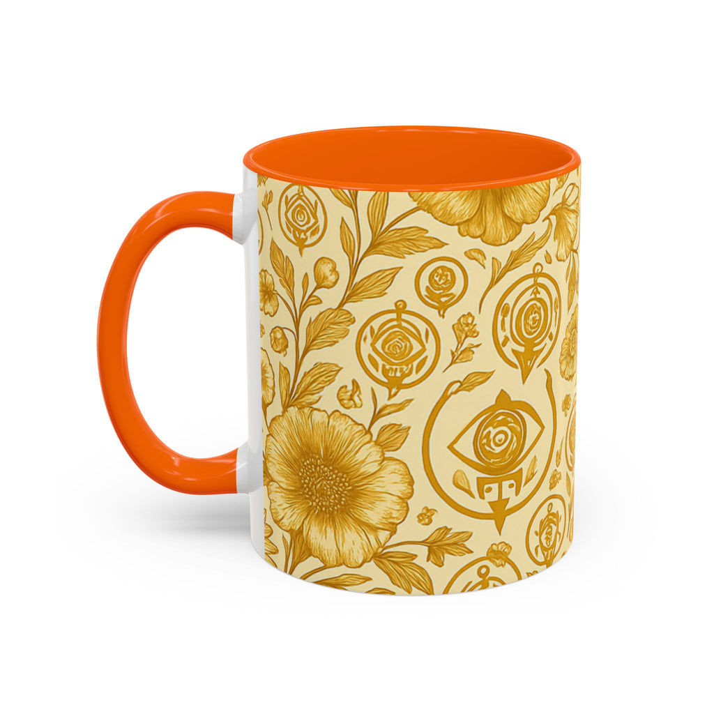 SEV ACCENT COFFEE MUG — GOLDCREAM FLORAL — alternate view 48 of 68