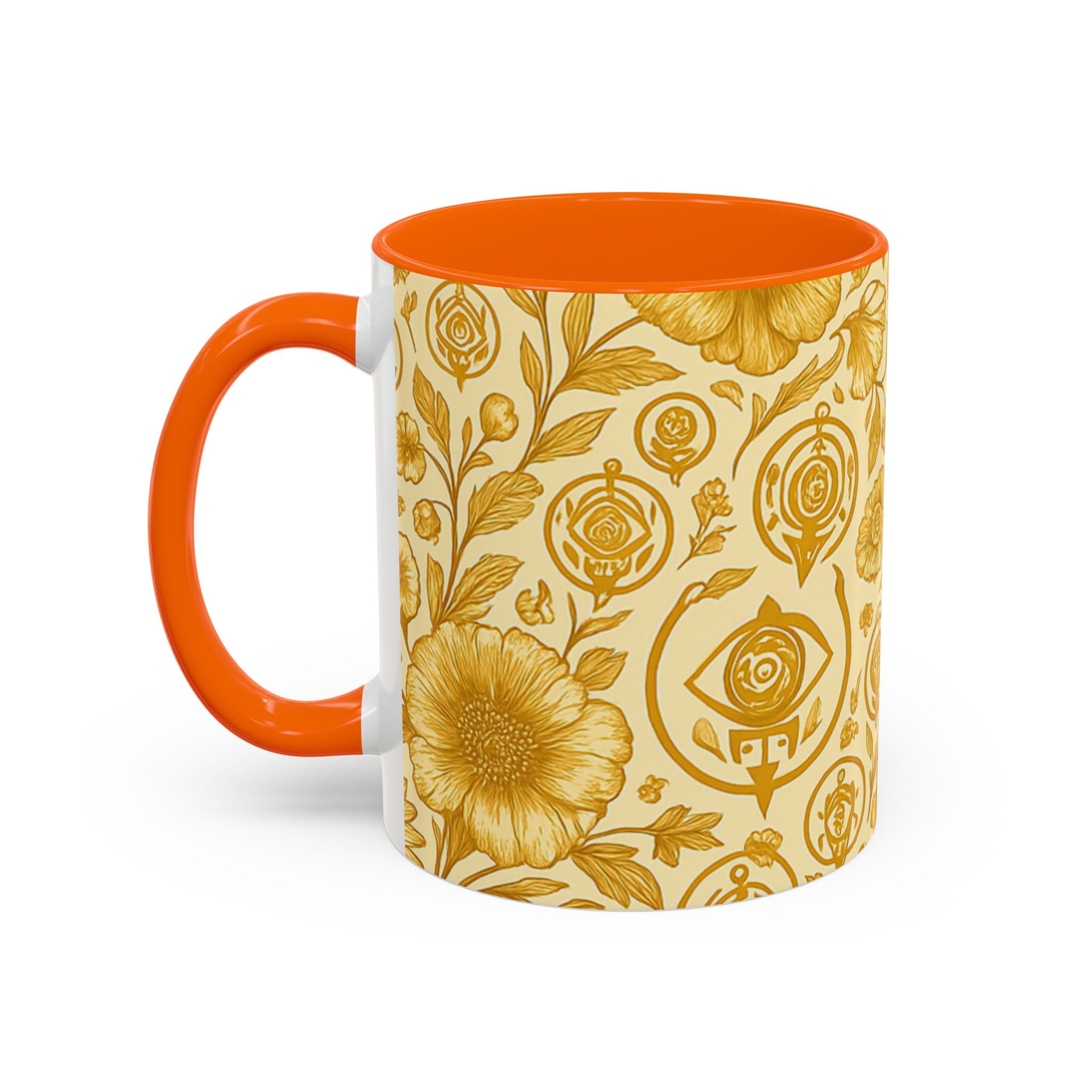 SEV ACCENT COFFEE MUG — GOLDCREAM FLORAL — alternate view 48 of 68
