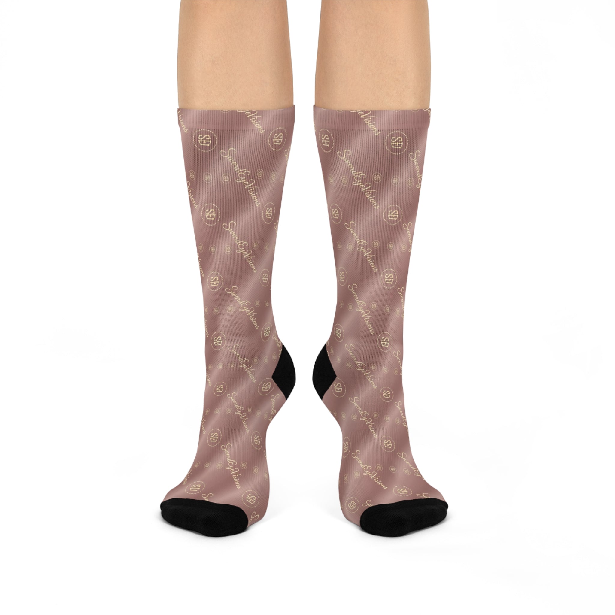 Atelier Rose Blush Socks — SEV Dot Monogram — alternate view 1 of 4