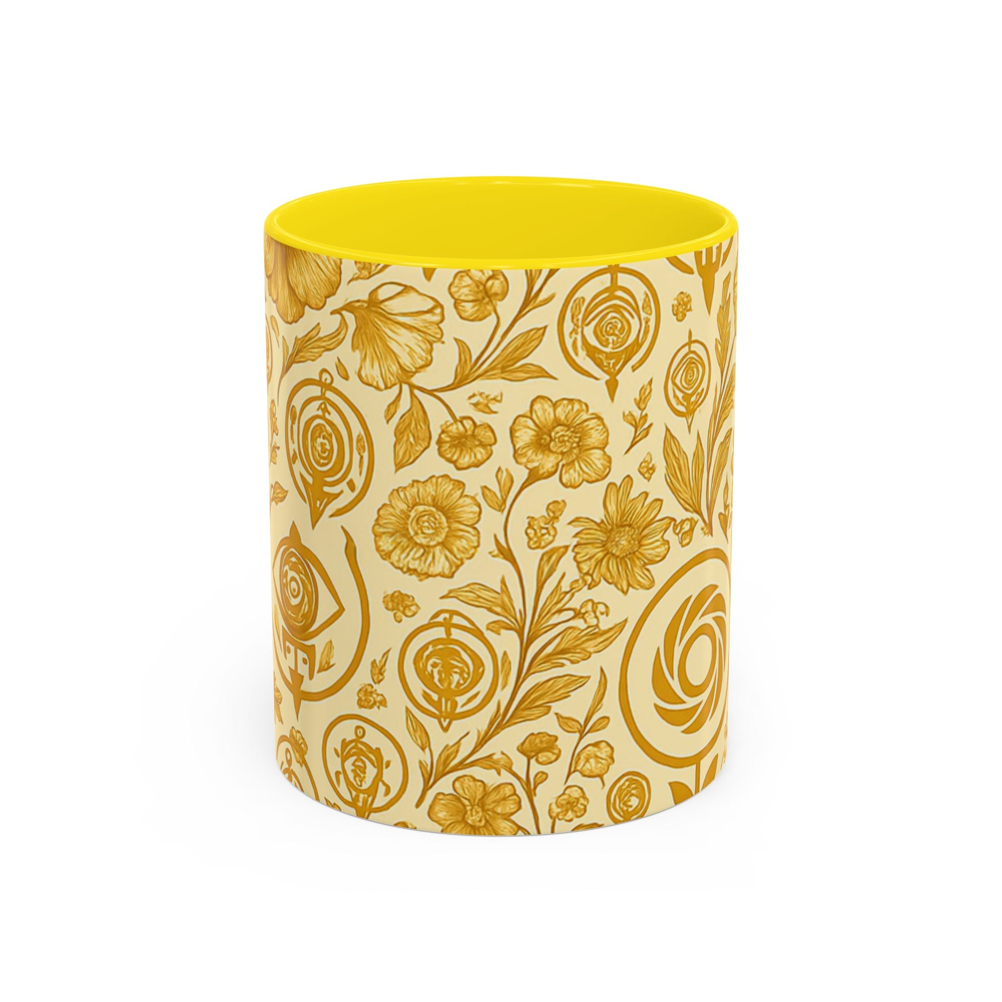SEV ACCENT COFFEE MUG — GOLDCREAM FLORAL — alternate view 13 of 68