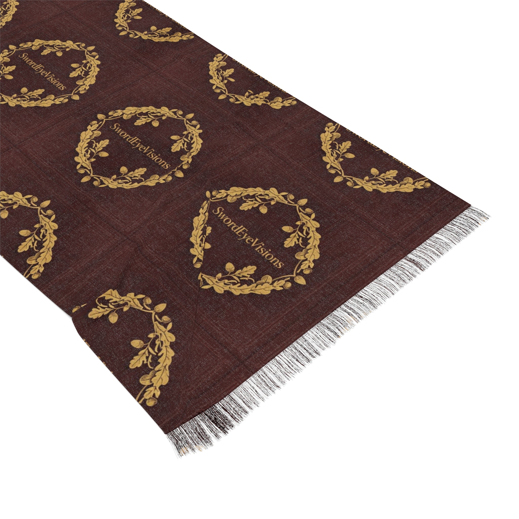 Imperial Burgundy Gold Scarf — SEV Shadow Layer V1 — alternate view 1 of 5