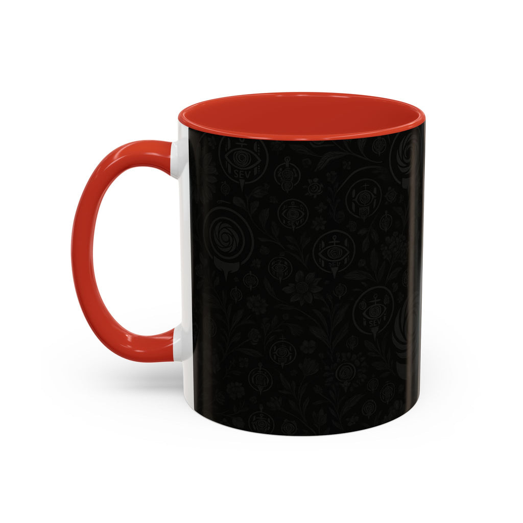 SEV ACCENT COFFEE MUG — COOL NOIR GRAPHITE FLORAL — alternate view 27 of 68