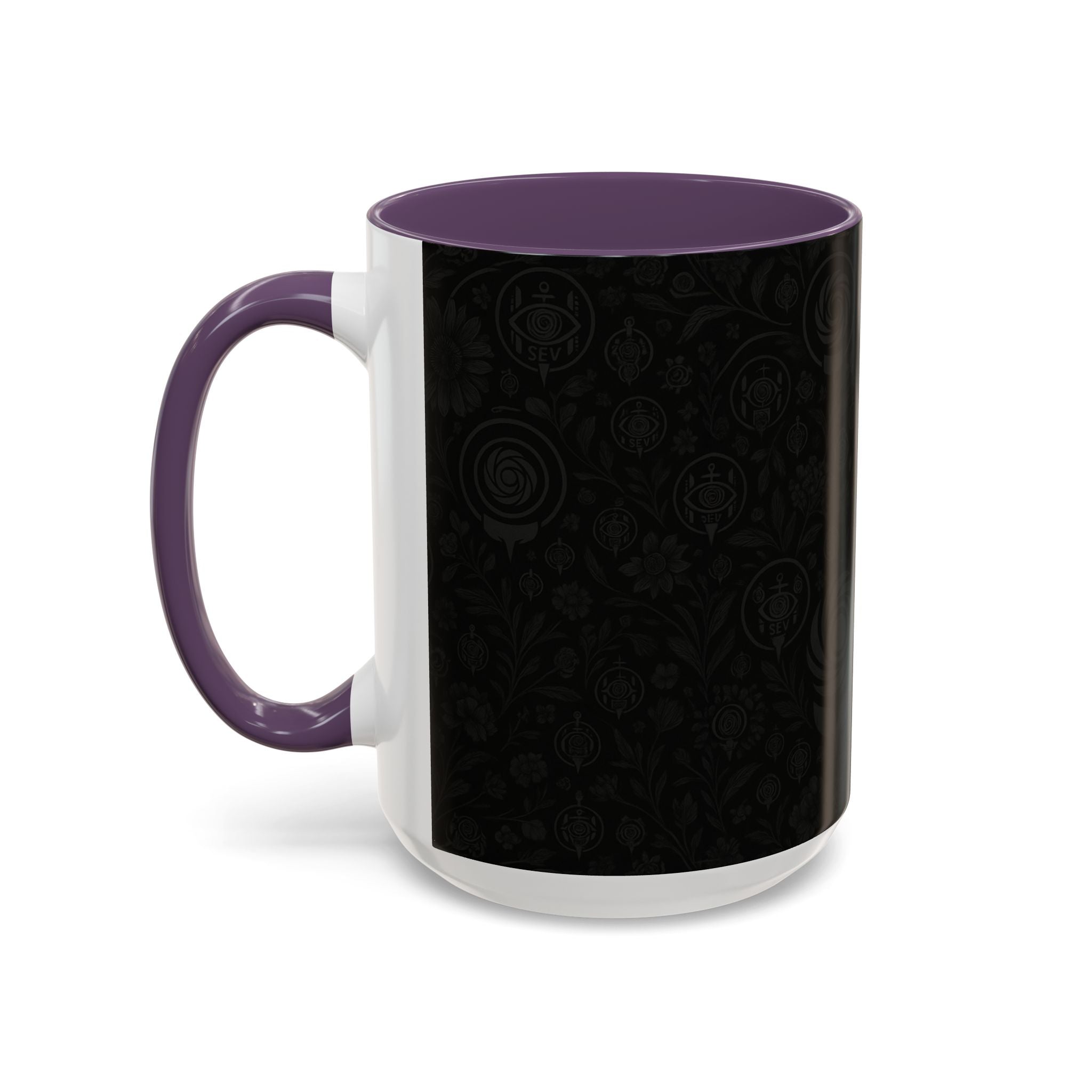 SEV ACCENT COFFEE MUG — COOL NOIR GRAPHITE FLORAL — alternate view 66 of 68