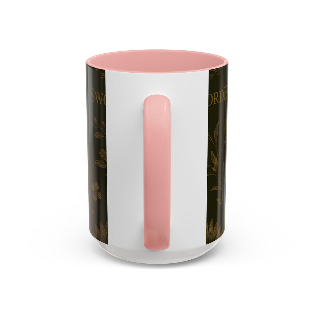 SEV ACCENT COFFEE MUG — DEEP OLIVE GOLD BOTANICAL — alternate view 37 of 68