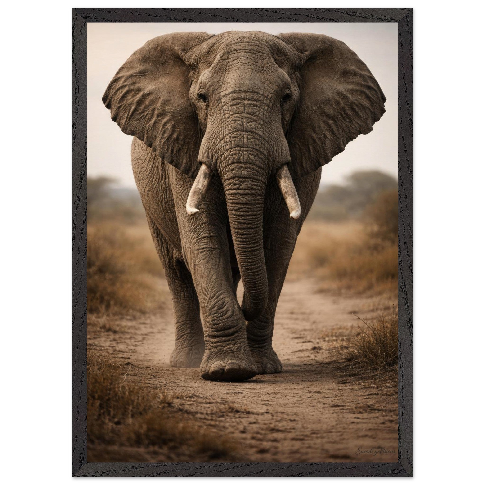 The Elephant — Framed Fine Art Print — Premium Wooden Frame — alternate view 4 of 9