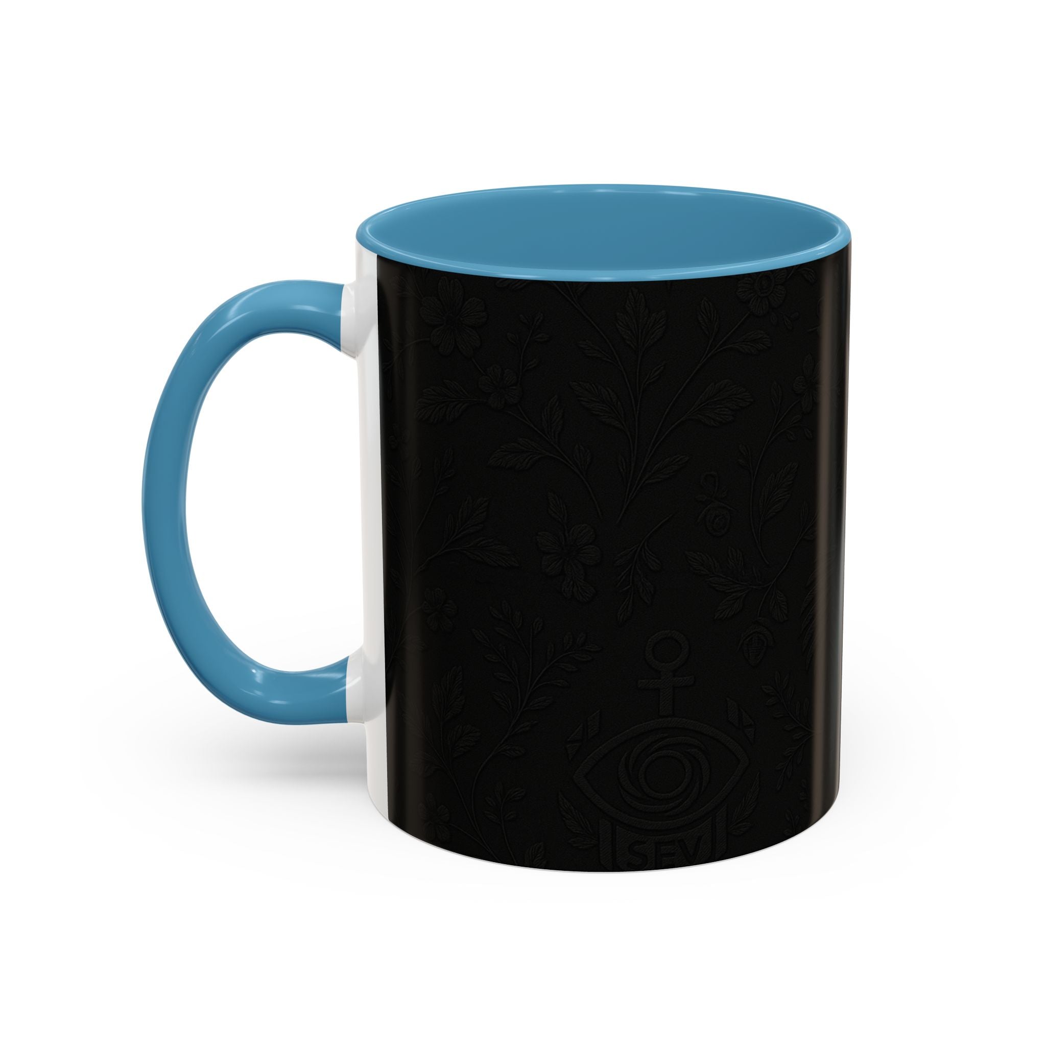 SEV ACCENT COFFEE MUG — NOIR GRAPHITE SUBTLE BOTANICAL — alternate view 42 of 68