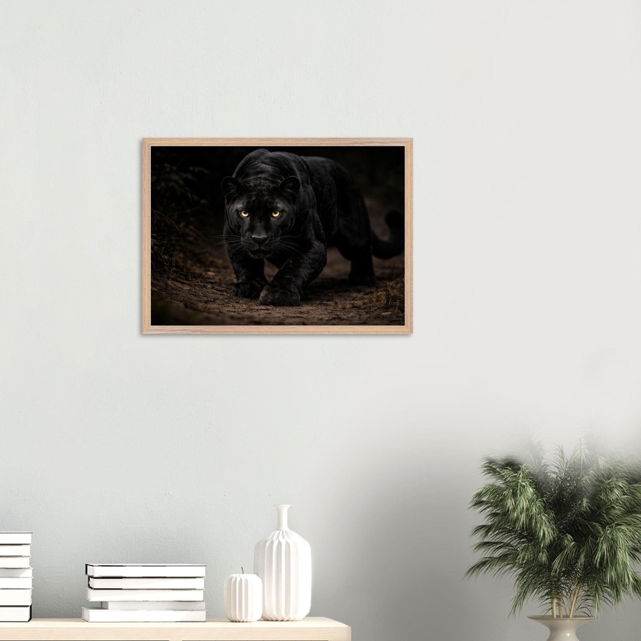 The Panther — Framed Fine Art Print — Premium Wooden Frame — alternate view 7 of 9