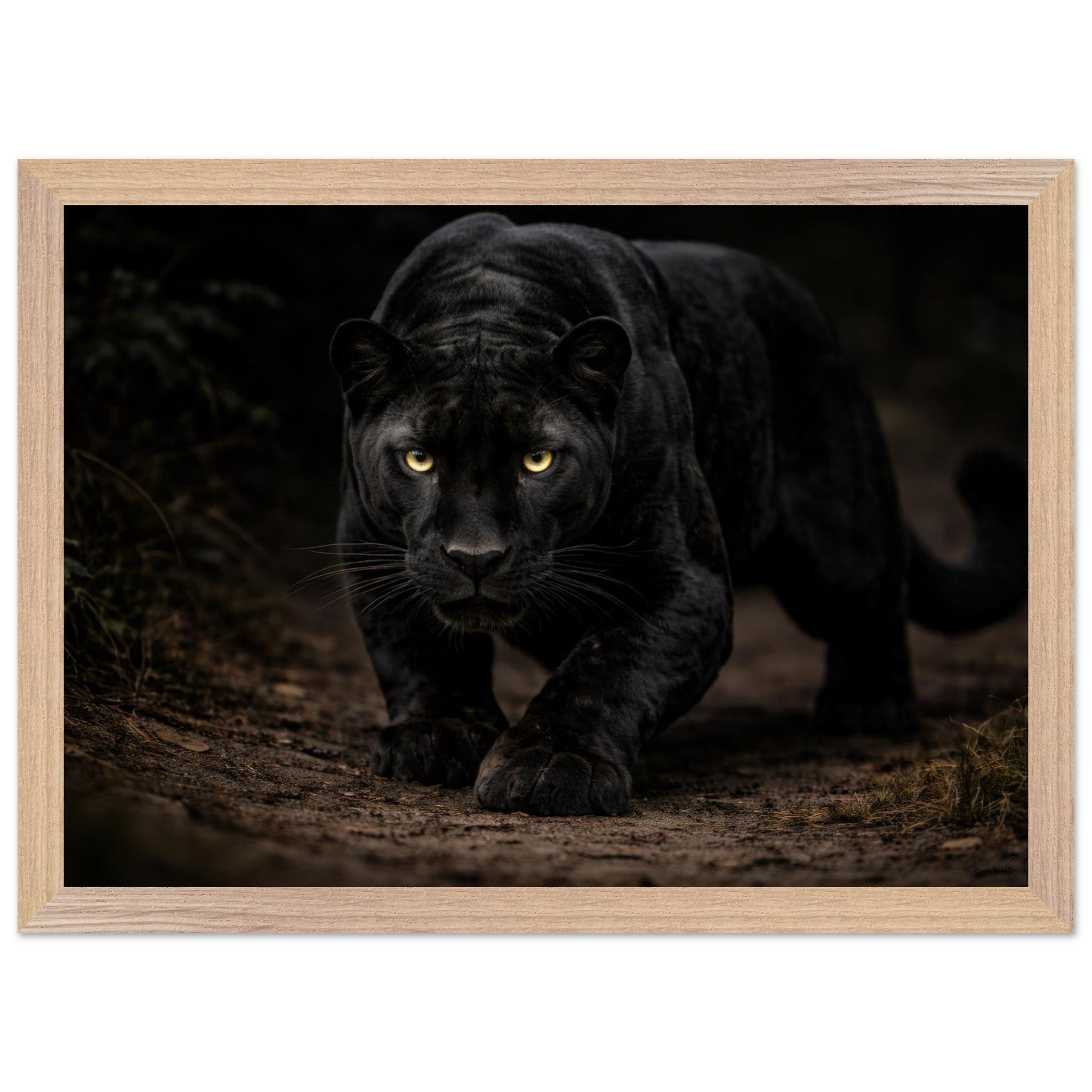 The Panther — Framed Fine Art Print — Premium Wooden Frame — alternate view 3 of 9